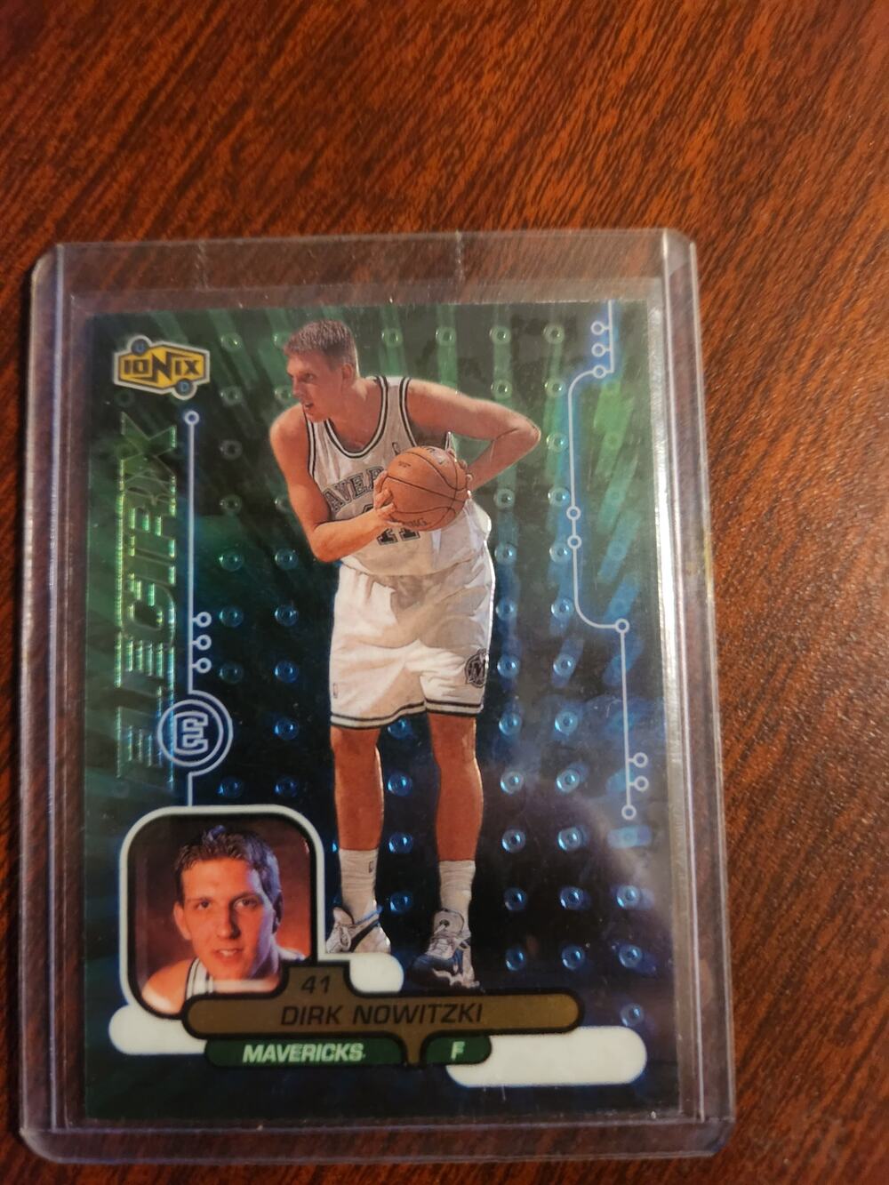 Dirk Nowitzki 1998-99 Upper Deck Ionix Electrix Rookie Card Mavericks